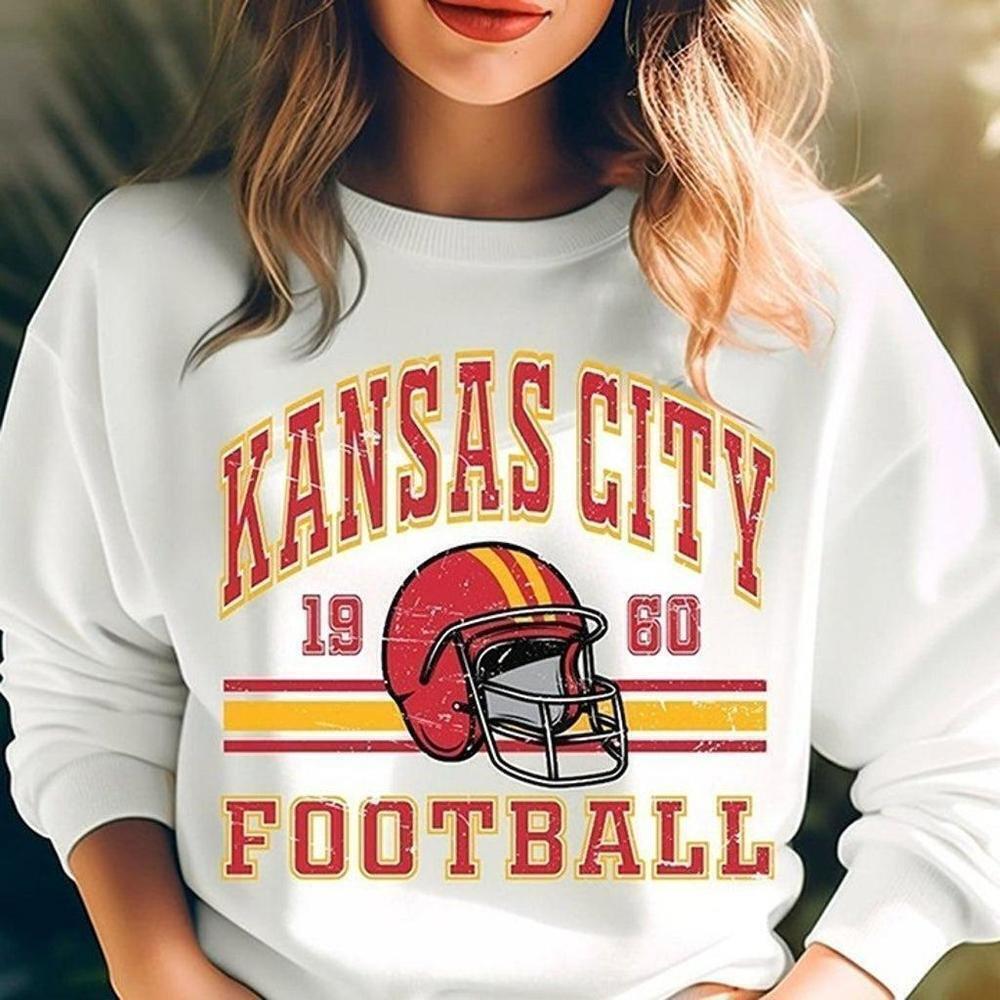 Kansas City Chiefs Nfl Football Sweatshirt Chiefs Fans Game Day Cozy Unisex